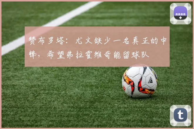 赞布罗塔：尤文缺少一名真正的中锋，希望弗拉霍维奇能留球队