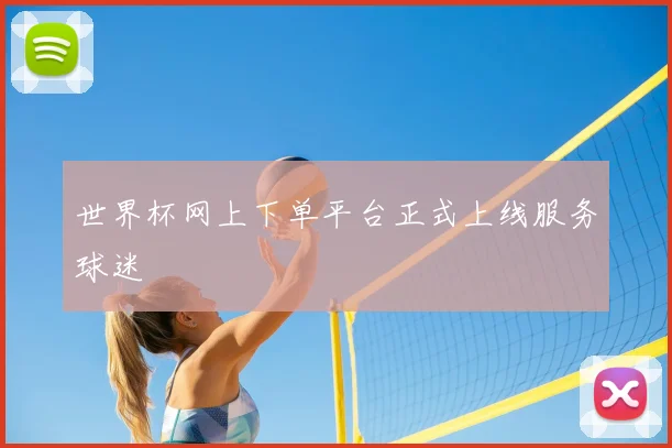 世界杯网上下单平台正式上线服务球迷